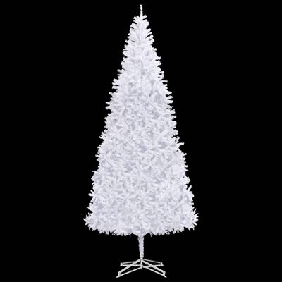 vidaXL Árbol de Navidad artificial con LED y bolas blanco 500 cm