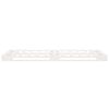 vidaXL Estructura de cama sin colch&oacute;n madera maciza blanca 75x190 cm