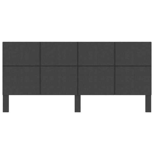 vidaXL Cabecero de tela gris oscuro 200x200 cm