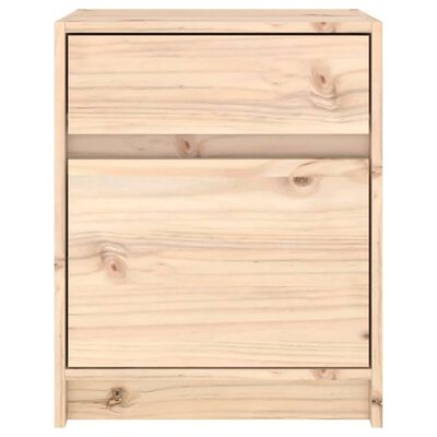 vidaXL Mesita de noche madera maciza de pino 40x31x50 cm