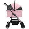 vidaXL Carrito Plegable para Mascotas Ajustable Rosa 81 x 47 x 99 cm