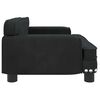 vidaXL Cama para perros de terciopelo negra 70x45x30 cm