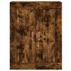 vidaXL Aparador alto madera contrachapada roble ahumado 69,5x34x180 cm