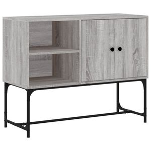 vidaXL Aparador de madera de ingenier&iacute;a gris Sonoma 100x40x79,5 cm