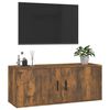 vidaXL Mueble para TV de pared roble ahumado 100x34,5x40 cm