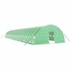 vidaXL Invernadero con estructura de acero verde 144 m&sup2; 24x6x2,85 m