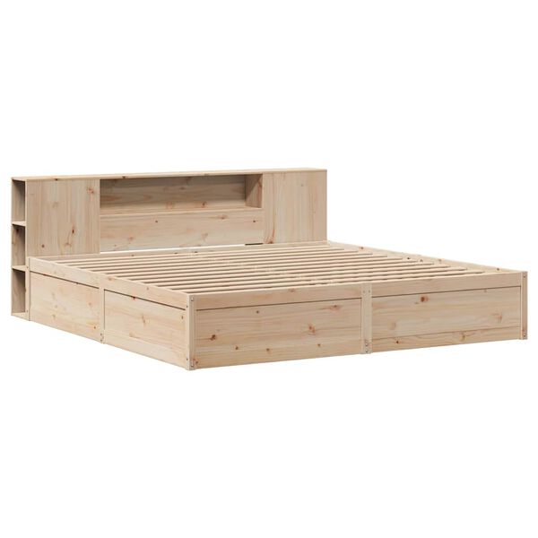 vidaXL Estructura de cama sin colchón madera maciza de pino 180x200 cm