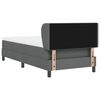 vidaXL Cama tipo Box Spring con colch&oacute;n Gris oscuro 80 x 200 cm tela