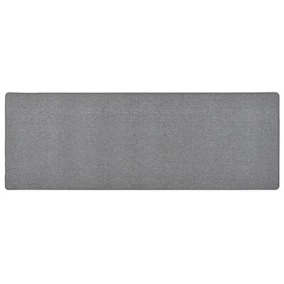 vidaXL Alfombra de pasillo gris oscuro 80x250 cm