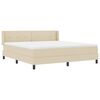vidaXL Cama tipo Box Spring con colch&oacute;n Crema 200 x 180 cm Poli&eacute;ster