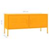 vidaXL Mueble para TV de acero amarillo mostaza 105x35x50 cm