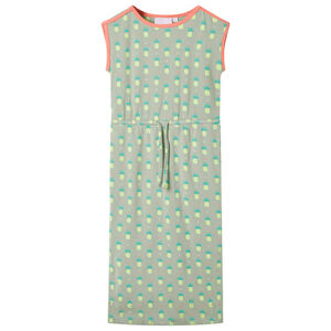 vidaXL Vestido infantil verde menta viejo 116
