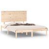 vidaXL Estructura de cama madera maciza 120x190 cm