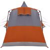 vidaXL Tienda tipi con techo Gris y naranja 720 x 465 x 295 cm