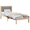 vidaXL Estructura de cama Taup&eacute; 80 x 200 cm Madera de pino macizo