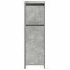 vidaXL Juego muebles de ba&ntilde;o 4 pzas madera contrachapada gris hormig&oacute;n