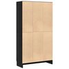 vidaXL Librer&iacute;a Roble Negro 82,5 x 30,5 x 150 cm Madera de ingenier&iacute;a