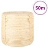 vidaXL Cuerda 100% sisal 6 mm 50 m