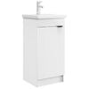 vidaXL Vanidad de ba&ntilde;o con lavabo Blanco 42 x 40 x 84,5 cm