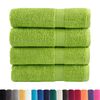 vidaXL Toallas de ducha SOLUND 4 uds verde manzana 70x140 cm 600 gsm
