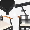 vidaXL Conjunto de Comedor de Jard&iacute;n 7 pcs Negro rat&aacute;n sint&eacute;tico
