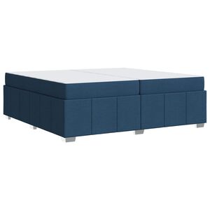 vidaXL Estructura de cama con colch&oacute;n Azul 200 x 200 cm tela