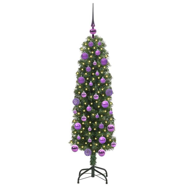vidaXL &Aacute;rbol de Navidad artificial Verde 120 cm PVC, Acero y Pl&aacute;stico