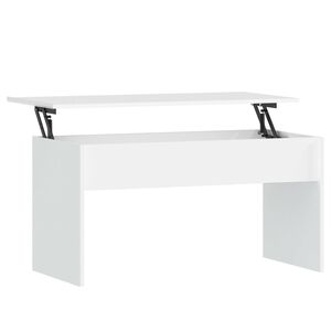 vidaXL Mesa de centro madera contrachapada blanco 102x50,5x52,5x cm