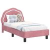 vidaXL Estructura de cama para ni&ntilde;os peque&ntilde;os con cabecera Rosa