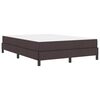 vidaXL Cama tipo Box Spring Marr&oacute;n Oscuro 140 x 190 cm tela