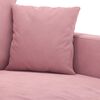 vidaXL Sofá de 2 plazas terciopelo rosa 140 cm