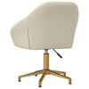 vidaXL Sillas de comedor giratorias 6 unidades terciopelo crema