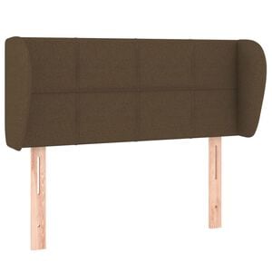 vidaXL Cabecero de tela marr&oacute;n oscuro 83x23x78/88 cm
