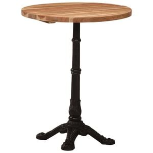 vidaXL Mesa de bistr&oacute; madera maciza de acacia &Oslash;60x76 cm