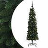 vidaXL &Aacute;rbol de Navidad artificial estrecho con bolas 120 cm 150 LED