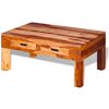 vidaXL Mesa de centro de madera maciza de acacia