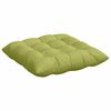 vidaXL Cojines para asiento 2 pcs Verde claro 40 x 40 x 6 cm tela