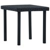 vidaXL Mesita de centro de jard&iacute;n rat&aacute;n sint&eacute;tico negro 40x40x40 cm