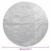 vidaXL Cubierta solar de piscina de PE flotante gris 455 cm