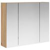 vidaXL Armario con espejo de ba&ntilde;o Roble artisan 60 x 14,5 x 50 cm