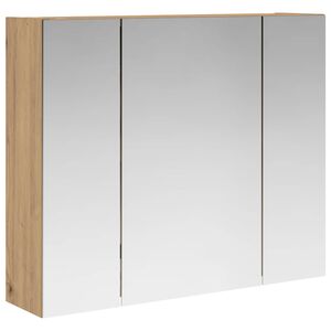 vidaXL Armario con espejo de ba&ntilde;o Roble artisan 60 x 14,5 x 50 cm
