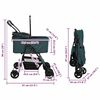 vidaXL Carrito Plegable para Mascotas Ajustable Verde 81 x 47 x 99 cm