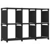 vidaXL Estanter&iacute;a de 6 cubos de tela negra 103x30x72,5 cm