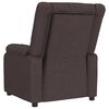 vidaXL Sill&oacute;n reclinable Marr&oacute;n oscuro 82 x 93 x 96 cm tela