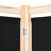 vidaXL Biombo divisor de 6 paneles de tela negro 240x170x4 cm
