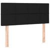 vidaXL Cama box spring con colch&oacute;n tela negro 100x200 cm
