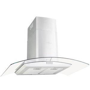 vidaXL Campana extractora de pared 90 cm acero inoxidable 756 m&sup3;/h LED