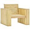 vidaXL Set muebles de jard&iacute;n y cojines 3 pzas madera pino impregnada