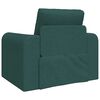 vidaXL Sof&aacute; cama Verde oscuro 98 x 71 x 83 cm tela