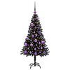 vidaXL &Aacute;rbol de Navidad con 150 LED con soporte Negro 120 cm PVC